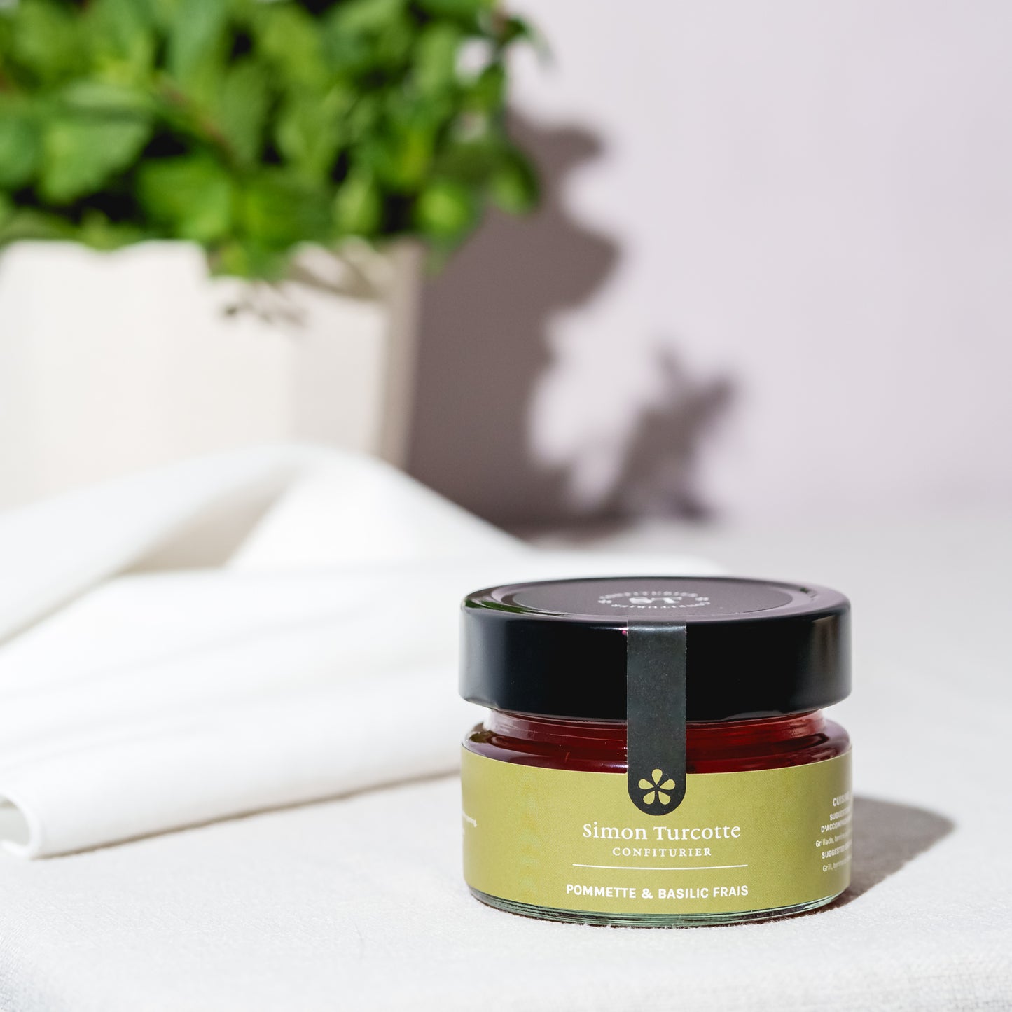 Gelée de pommette et basilic frais - 125 ml