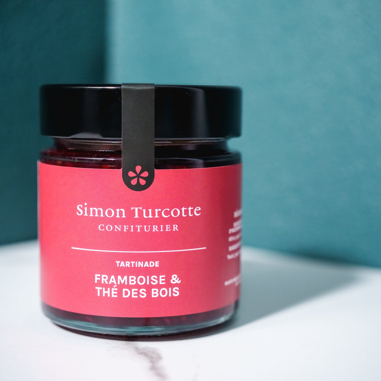 Confiture Framboise et thé des bois - 212 ml