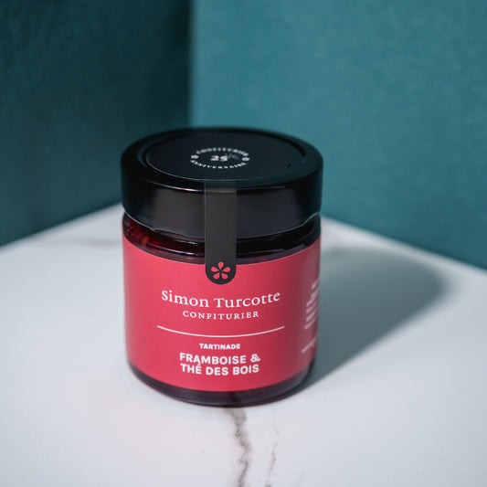 Confiture Framboise et thé des bois