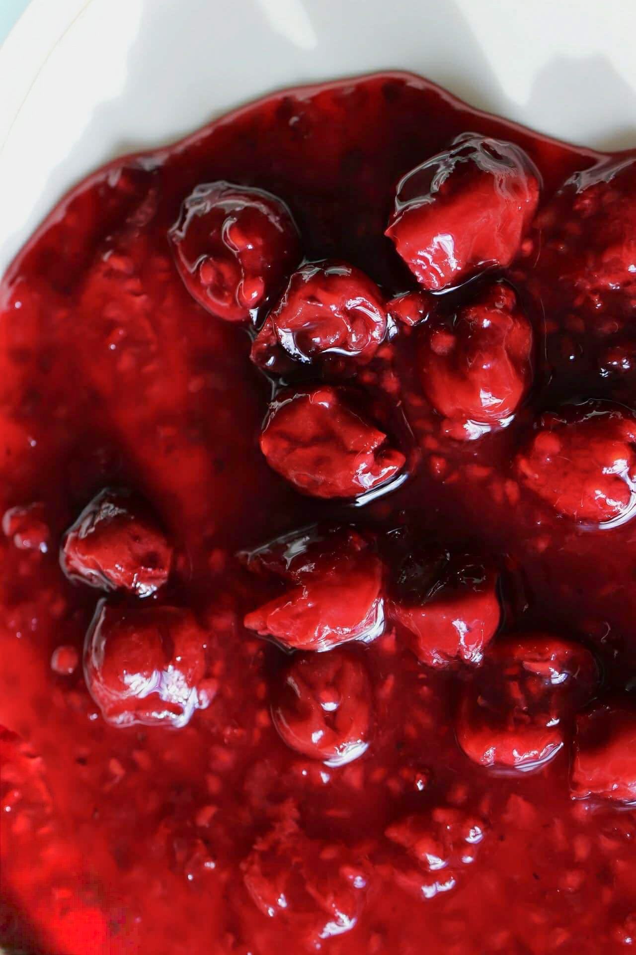 Raspberry and cherry jam - 125 ml