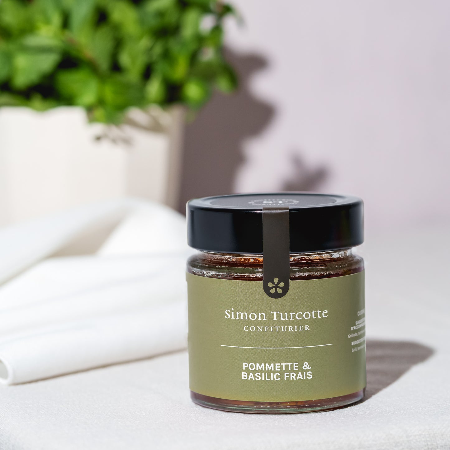 Gelée de pommette et basilic frais - 212 ml